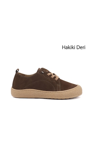 Gönderir Kadın Açık Kahve Süet Bağcıklı Hakiki Deri Sneaker Dyza85245732