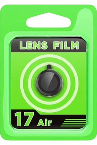 Newface Apple iPhone Uyumlu 17 Air Raze Metal Kamera Lens - Siyah
