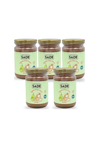 Sade Organik Armut Püresi 100 Gr. 5 Li