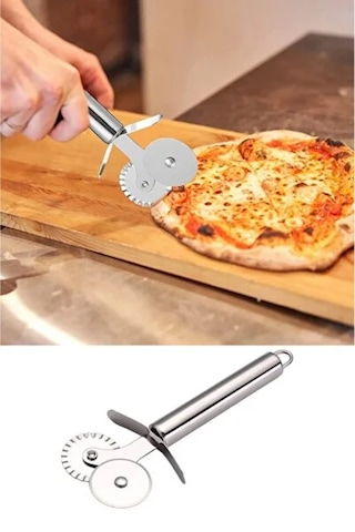 Lüx 3'lü Set Patates Ezici, Pizza Hamur Kesici, Julyen Sebze Meyve Soyacağı