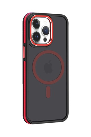 Joko Apple Uyumlu iPhone 15 Pro Max Winner Magsafe Kapak - Kırmızı Çok Renkli