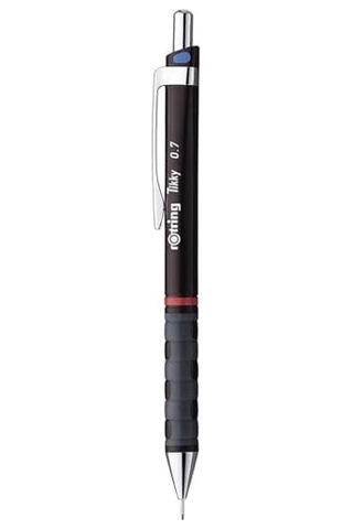 Tikky Mekanik Kurşun Kalem, Uç Ve Silgi Seti, Bordo, 3'lü Set Çok Renkli