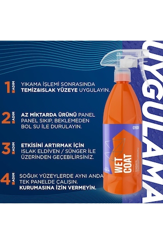 Gyeon Q²m Wetcoat Nano Boya Koruma Seramik Sprey Hızlı Cila500 Ml