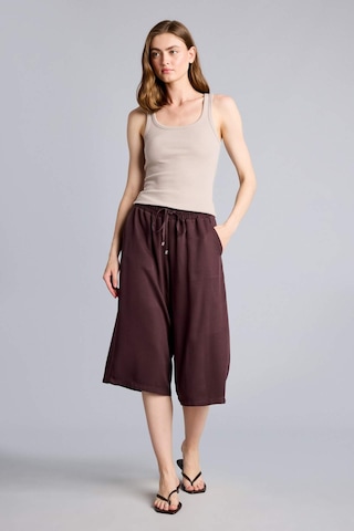 Defacto Yüksek Bel Crop Fit Kahverengi Belmando Kapri I6798az26smbn340 Kahve-bn340