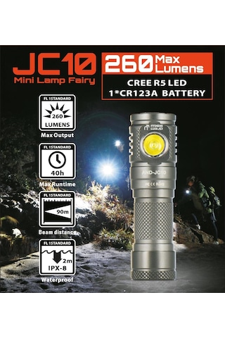 Freecamp And - Jc10 260 Lümen Led Fener Siyah