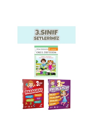 3.sınıf Okul Defterim +Paragraf+Problem Kitabı