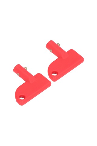 Moveevo 2 Adet Kırmızı Akü Kesici Anahtarı - Korozyona Dayanıklı Abs+bronz - Araç, Bot, Kamyon İçin Güvenli Akü Kapatma Anahtarı