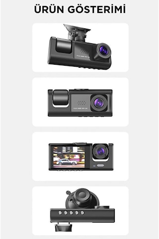 1080p Full Hd Çözünürlük 3 Kameralı Araç İçi Seyir Ve Arka Kamera