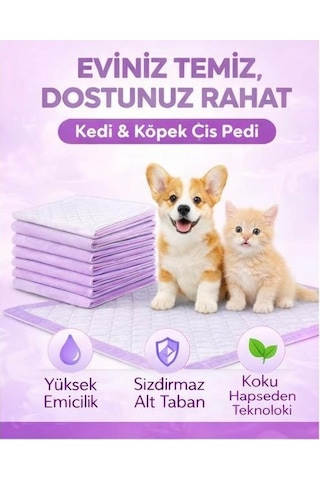 Yıkanabilir Kopitoneli Sıvı Geçirmez Kedi /köpek Çiş Pedi -ölçüler 70 X 70