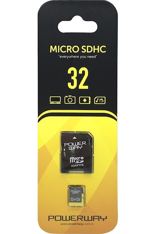 Hafıza Kartı 32Gb Mıcro Sd Powerway Hafıza Kartı 32Gb Mıcro Sd Powerway