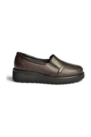 Fox Shoes Z555251203 Kahverengi Hakiki Deri Günlük Kadın Ayakkabı