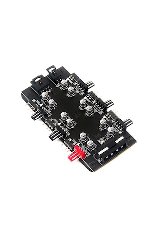 Ebitda Anakart Ide Fan Adaptörü 5v 3-pin Rgb Dönüştürücü, 6 Kanal, 12v 4-pin Hub, Pwm Destek, Rgb Fanlar İçin