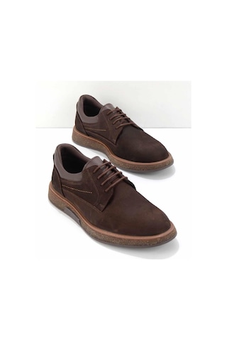 Bambi Kahve Leather Erkek Oxford Ayakkabı E01556020601 Kahve