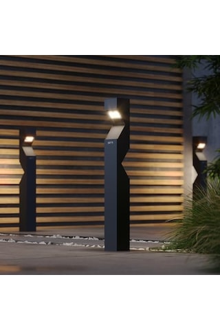 Dalluz Bahçe Aydınlatma Bollardı 100 Cm 4000k Doğal Beyaz Işık, Çift Yönlü, Ip65 Su Geçirmez Alüminyum Dış Mekan Led Yol, Villa Ve Peyzaj Aydınlatması Sku: Smgstk9b63e1e76e