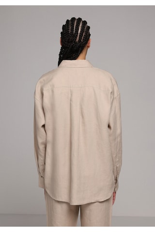Colin's Colins Boyfriend Fit Shirt Neck Düz Kadın Bej Uzun Kol Gömlek Cl1078739 Q1.v2 Beı Bej