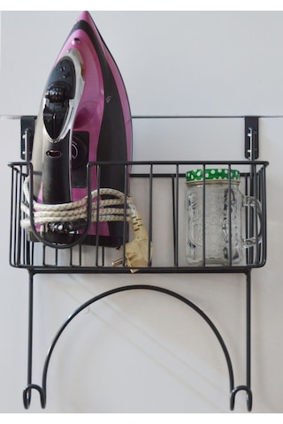 Filamento Siyah Kapı Arkası Ütü Ve Ütü Masası Askısı Ütü Düzenleyici Raf