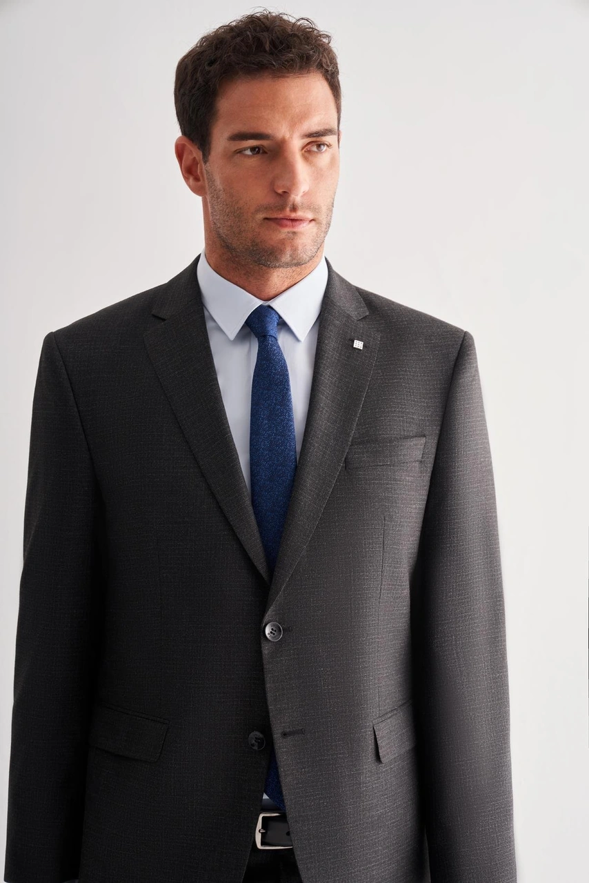 İmza Siyah 4 Drop Comfort Fit Classic Takım Elbise 1001255121 Siyah