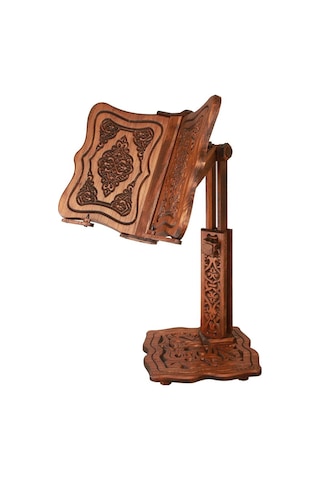 Yüksekliği Ayarlanabilir Ahşap Asansörlü Rahle+ MOTİFLİ