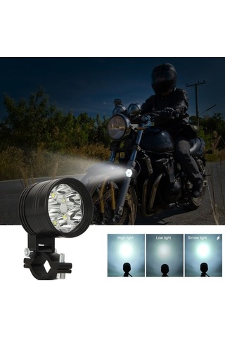 Ebitda 60w Super Parlak Motosiklet Farı - 3 Modlu, Su Geçirmez, Kolay Montaj Yeni Tasarım