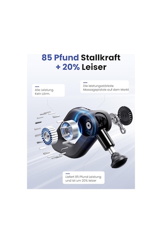 16 Mm Genlikli Ve Oled Ekranlı Bob Ve Brad D6 Pro Masaj Tabancası, Taşıma Çantalı Perküsyon Masaj Tabancası Kas Masajı, Omuz Sırt Bacak Kaslarını Gevşetmek İçin Masaj Tabancası