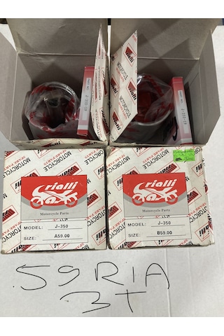 350jawa 59,00 Mm Piston Sekman Seti Rialli Marka 350jawa 59,00 Mm Piston Sekman Seti Rialli Marka