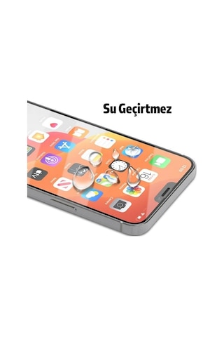 Best İphone 12 Pro Max 6.7 9h 3d Tempered Full Cam Ekran Koruyucu- 5775