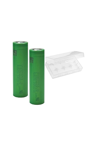 Sony VTC6 18650 3.7 V 3000 mAh 30A Li-ion Şarjlı Pil 2'li + Pil Taşıma Kutusu Sony VTC6 18650 3.7 V 3000 mAh 30A Li-ion Şarjlı Pil 2'li + Pil Taşıma Kutusu