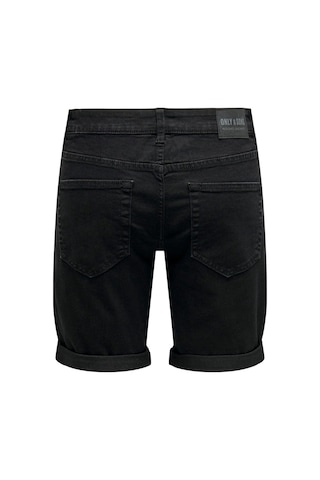 Only & Sons Erkek Kot Şort Onsply Black 4328 Shorts-22024328 001