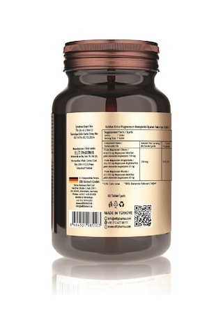 Validus Magnezyum Complex Bisglycinate Sitrat Malat 200 Mg 60 Tablet