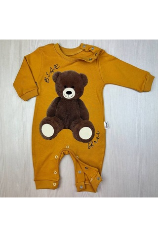 Penye " Bear " Bebek Tulumu Sarı