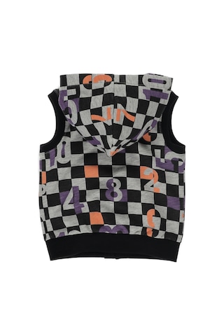 Panço Erkek Çocuk Kapüşonlu Ve Baskılı Kanguru Cepli Yelek Siyah 2221Bb23006-347 001