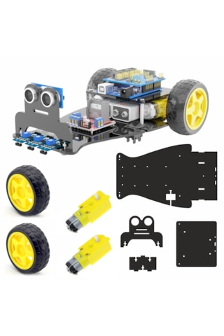 Arduino İle Uyumlu 2wd Follower Çizgi İzleyen Araba Full Set