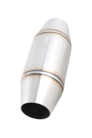 Geeroyoo Motorsiklet Gümüş Paslanmaz Çelik Ekzos Sistemi - 35mm Genişlik, Dönüş Basıncı, Güç Artırıcı, Ses Azaltıcı, Evvela Yüksek Performans