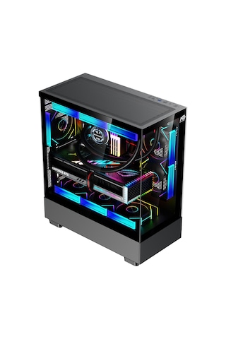 Orion Elite Xl 6x Argb Fan Kumanda Ve Kontrolcü Atx Boş Bilgisayar Kasası Siyah