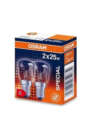 Ayrex 25w Fırın Ampulü 2'li Paket E14 Duy 300 Derece 2700k Halogen