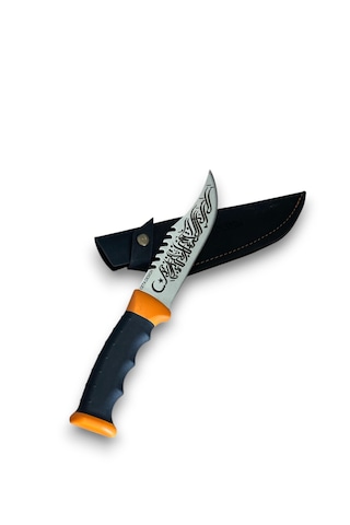 Hat Sanatlı Outdoor Çelik Kamp Bıçağı