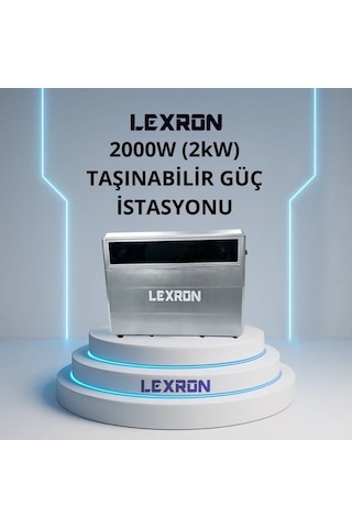 Lexron 2000w 2kw Taşınabilir Güç İstasyonu Lexron 2000w 2kw Taşınabilir Güç İstasyonu