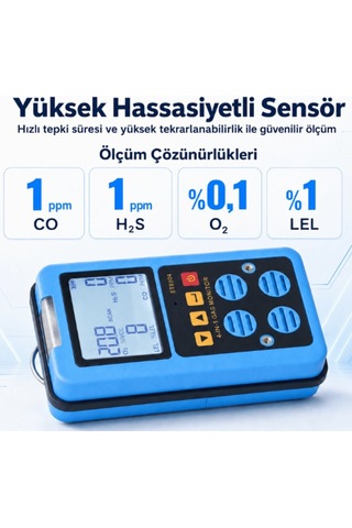 Smart Sensor St8904 Çoklu Gaz Ölçüm Cihazı