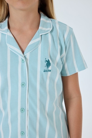 U.s. Polo Assn. Kız Çocuk Yeşil Gömlek Pijama Takım 5274-49918 Yeşil