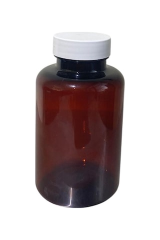 250ml Kahverengi Tablet Şişesi Beyaz Kapak, 50 Adet, Tablet Şişesi, Ecza Şişesi, Kozmetik Şişe Kahverengi