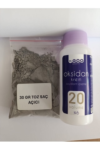 Qf Toz Saç Açıcı 30 Gr Ve 60 Ml 20 Vol Oksidan Krem