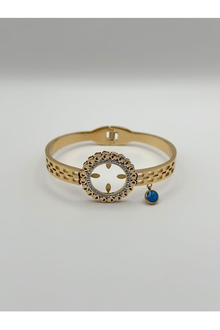 Arnes Jewelry Çelik Çeyrek Altın Takılabilen Kelepçe Ar243nes Gold