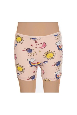 3'lü Kız Çocuk Boxer Desenli Karışık Desen-gümüş 3072 Çok Renkli