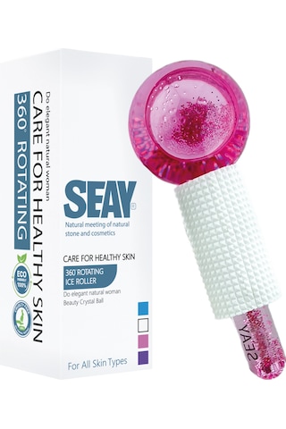 Seay Ice Globe Buz Küresi Soğuk Terapi Topu Masaj Aleti Pembe