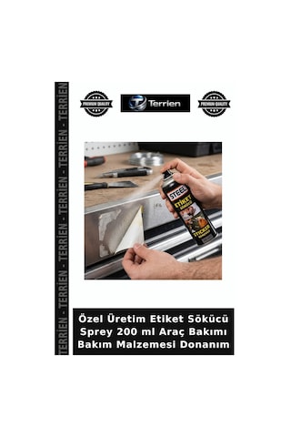 Özel Üretim Etiket Sökücü Sprey 200 Ml Araç Bakımı Bakım Malzemesi Donanım