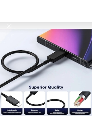Samsung Tüm Modellere Uyumlu Süper Hızlı Şarj 25w Usb-c Şarj Seti