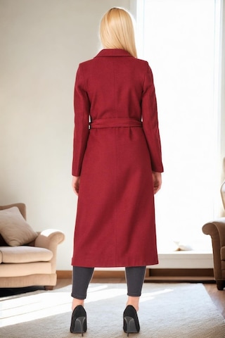 Z9681 Dewberry Bayan Palto-bordo Bordo