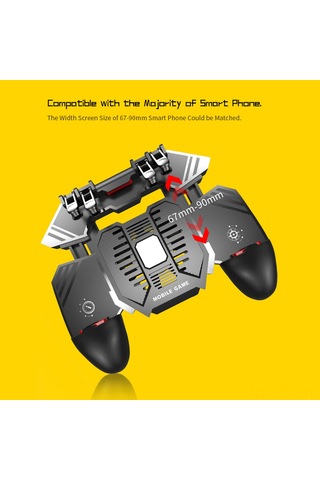 Xindoker Ak77 Mobil Oyun Kumandası: Pubg Uyumlu, Ergonomik Tasarım, 6 Parmak Kontrolü İle Üstün Oyun Deneyimi