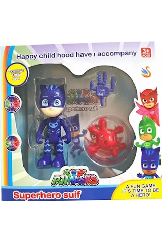 Pj Maskeliler Tekli Aksesuarlı Figür Karakter Oyun Seti Pj Mask Mavi