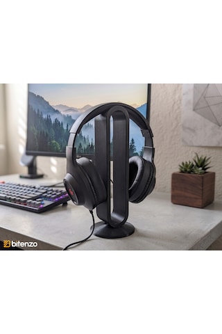 Minimalist Oval Tasarım Masaüstü Kulaklık Standı, Gaming Ve Ofis Kulaklık Tutucu
